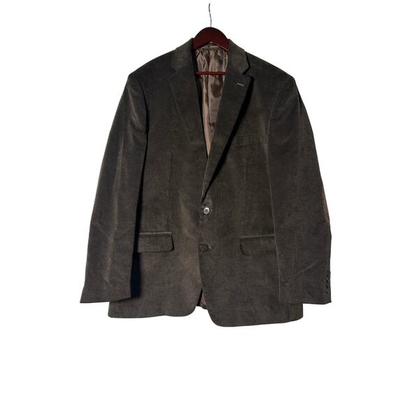 Chaps Blazer Mens Brown 42R Corduroy Elbow Patch Sport Coat Jacket Classic - Picture 1 of 5